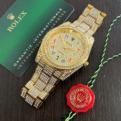 diamond encrusted rolex|rolex full diamond prix.